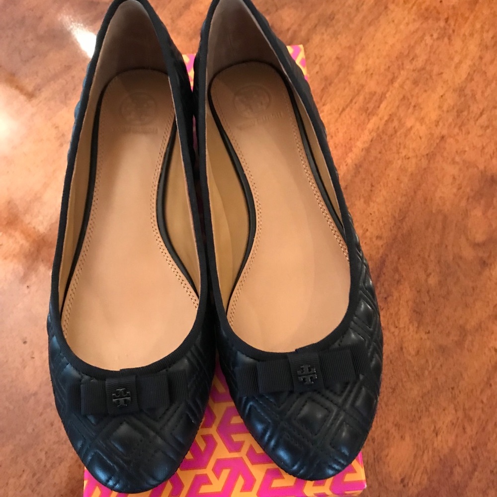 NIB Tory Burch Marion Quilted Ballet Flats
